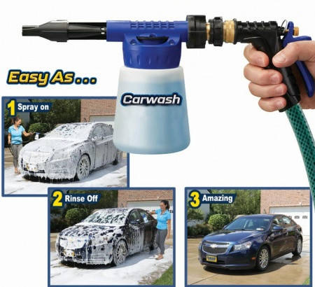 

Пистолет-распылитель для мойки машин с насадкой для шланга carwash rocket 827-1