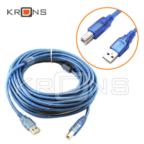 

Кабель для принтера сканера, USB 2.0 AM - BM, 10м
