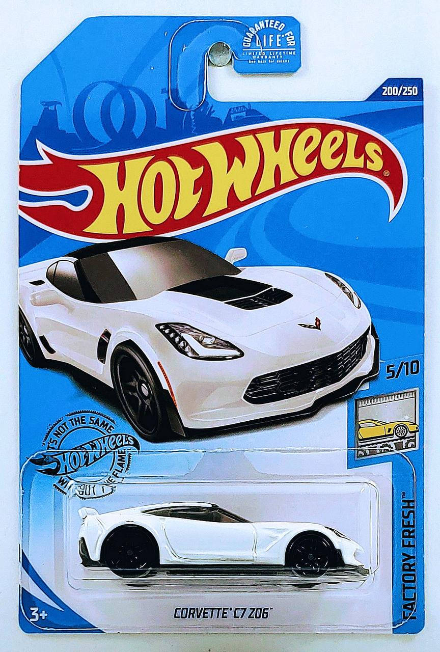 

Машинка Hot Wheels - Corvette C7 Z06 - 2020 Factory Fresh (#200). Mattel. Оригинал