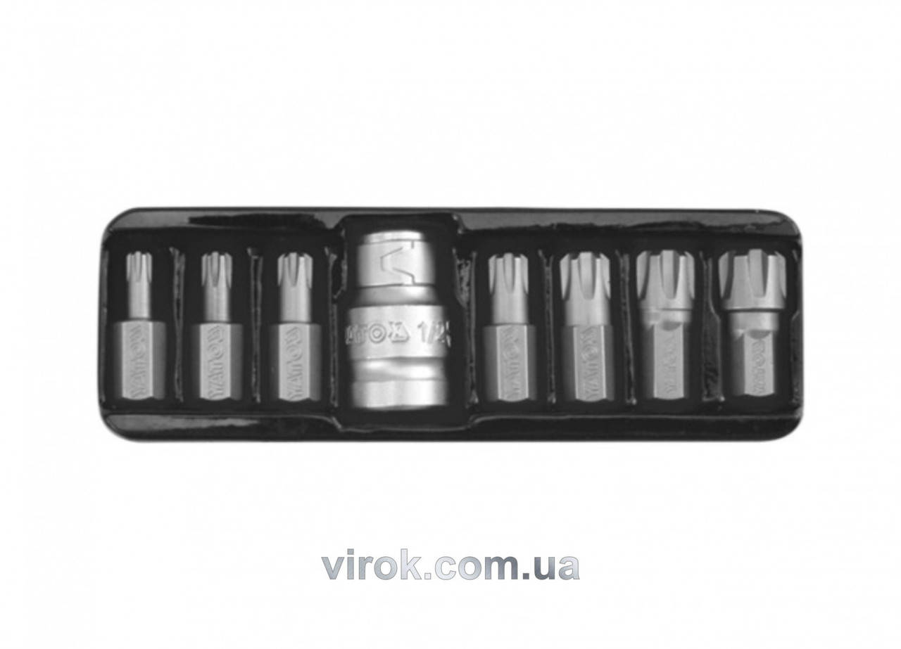 

Набор насадок отверточных YATO RIBE М5-14 с переходником 1/2" 8 шт YT-0418
