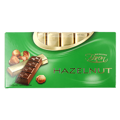 

Шоколад молочний Барон з горіхом Baron hazelnut 100g 16шт/ящ (Код : 00-00006178)