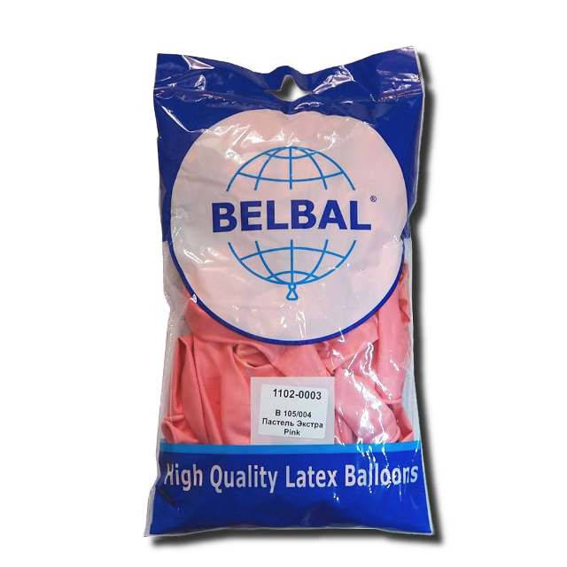 

Воздушные шары Belbal пастель 12"(30 см) розовый 50 шт