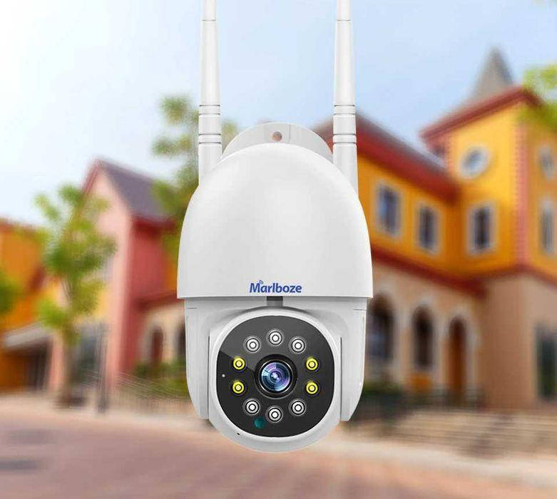 

Камера наблюдения поворотная наружная уличная Marlboze 1080P WiFi zoom Full HD