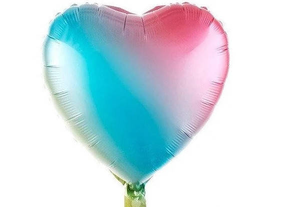 

Фольгированное сердце 18"(45см) градиент, Китай