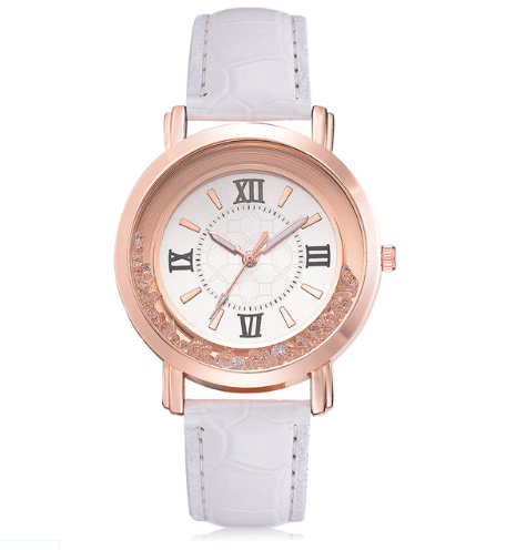 

Наручные женские часы с белым ремешком