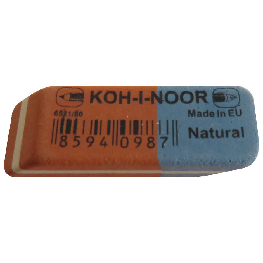 

Ластик 6521/80 «Koh-i-noor» двосторонній, червоно-синій, Разные цвета