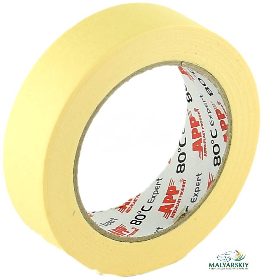 

070202 Стрічка малярна жовта Expert 24мм*50м 80С АРР