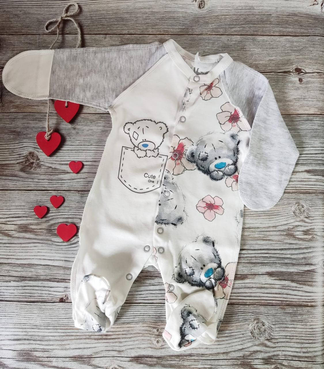 

Человечек для новорожденных мишка Тедди 62