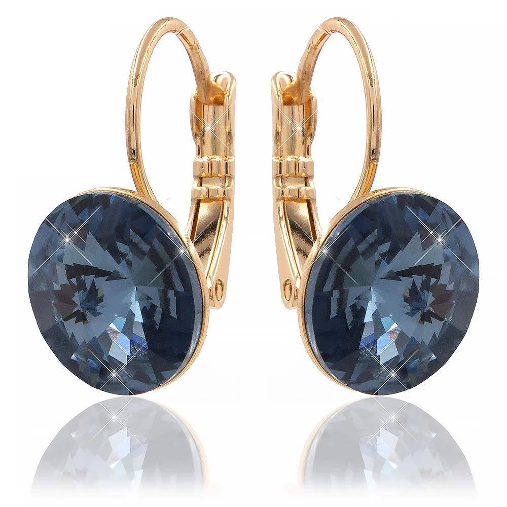 

Серьги лимонная позолота Swarovski Crystals 1,2 см