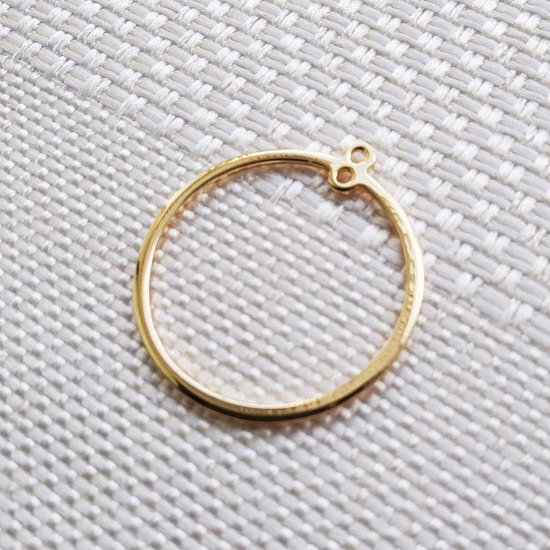 

Подвеска "Кольцо с петельками", позолота 14 карат