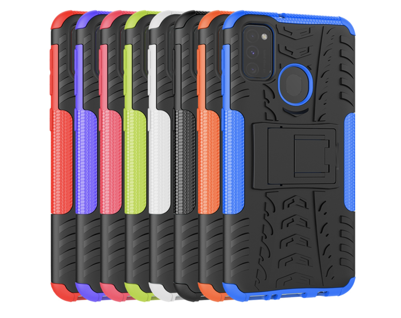 

PC + TPU чехол Armor на Samsung Galaxy M21 (6 цветов), Разные цвета