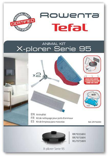 

Комплект аксессуаров щеток боковых, тряпочек фильтров для робота пылесоса Rowenta X-PLORER SERIE 95 (ZR792000)