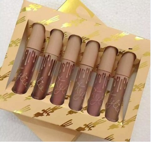 

Набор матовых помад Kylie Cosmetics Send Me More Nudes 6 шт, жидкие помады кайли, лидер