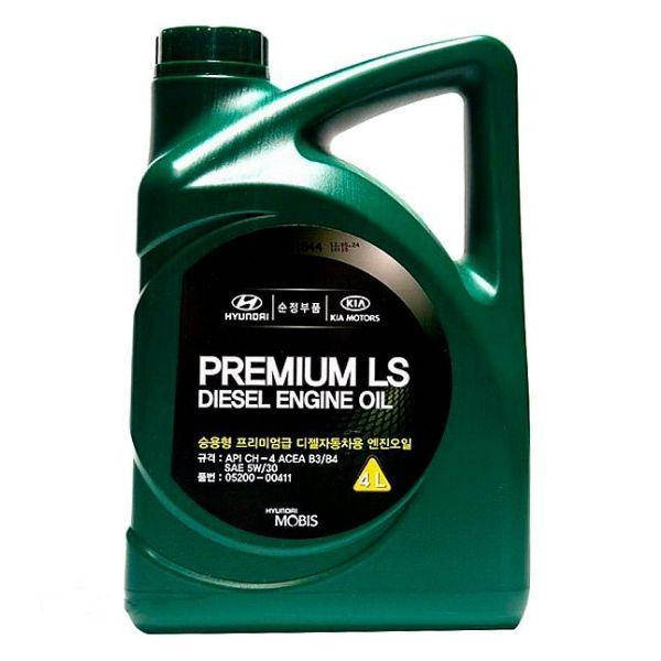 

Моторное масло Mobis Premium LS Diesel 5W-30 4л (0520000411) ORG 0520000411