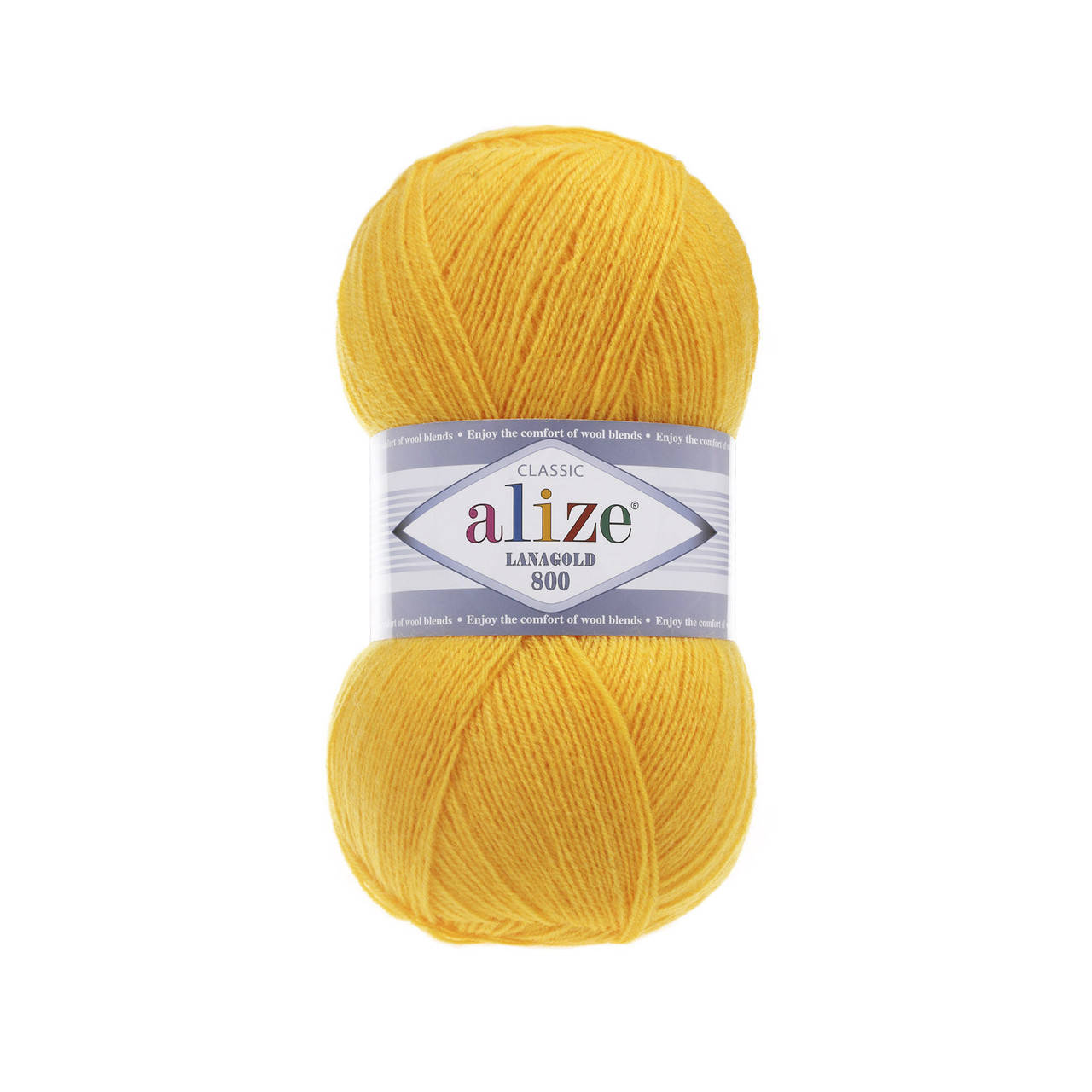 

Пряжа Alize Lana Gold 800 216 желтый
