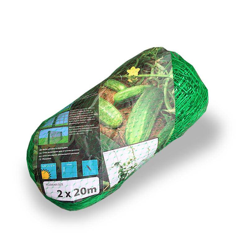 

Шпалерная огуречная сетка PLANT NET, 8 г/м², 15x17см, 2x10м, Зелёный