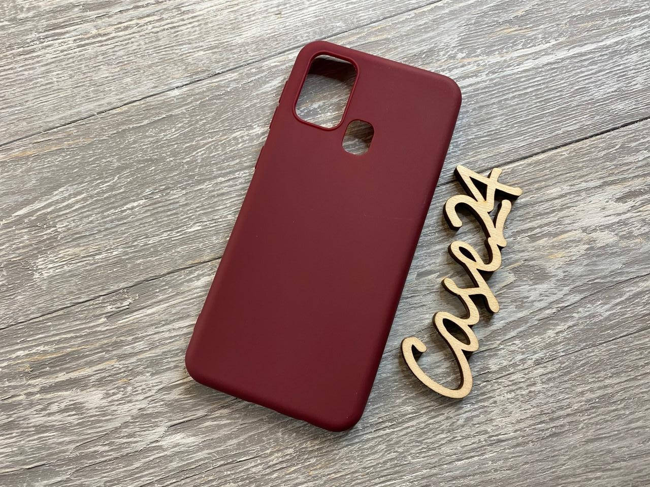 

TPU чехол накладка Candy для Samsung Galaxy M31 (9 цветов) бордовый