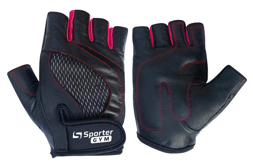 

Перчатки для фитнеса Sporter Перчатки Women (MFG-204.4 A) - Black/Pink