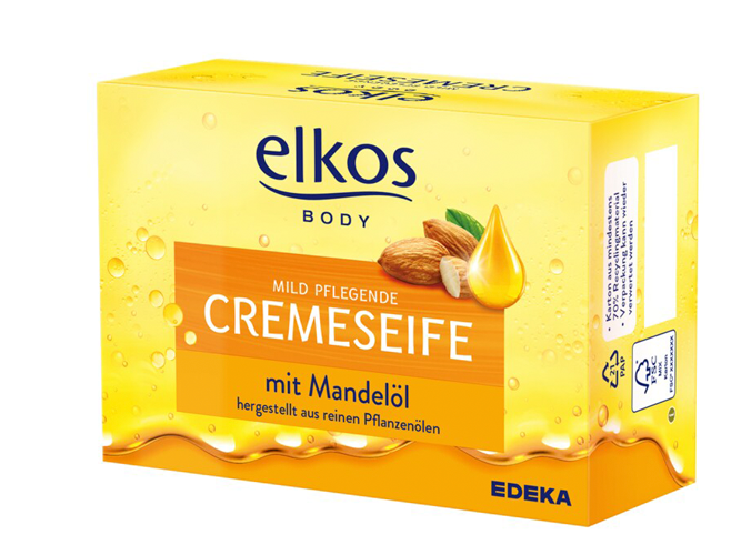 

Мыло туалетное Elkos Mit Mandelol Cremeseife 150 g