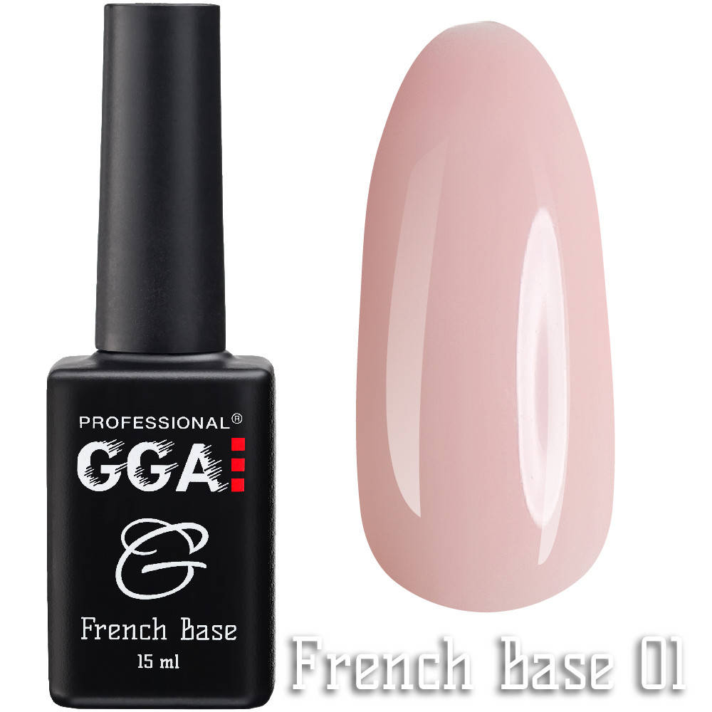 

Френч каучуковая база French Base GGA Professional Тон 01 15мл.