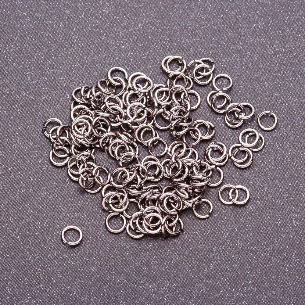 

Фурнитура соединительное кольцо d-3мм серый металл 15гр\уп..