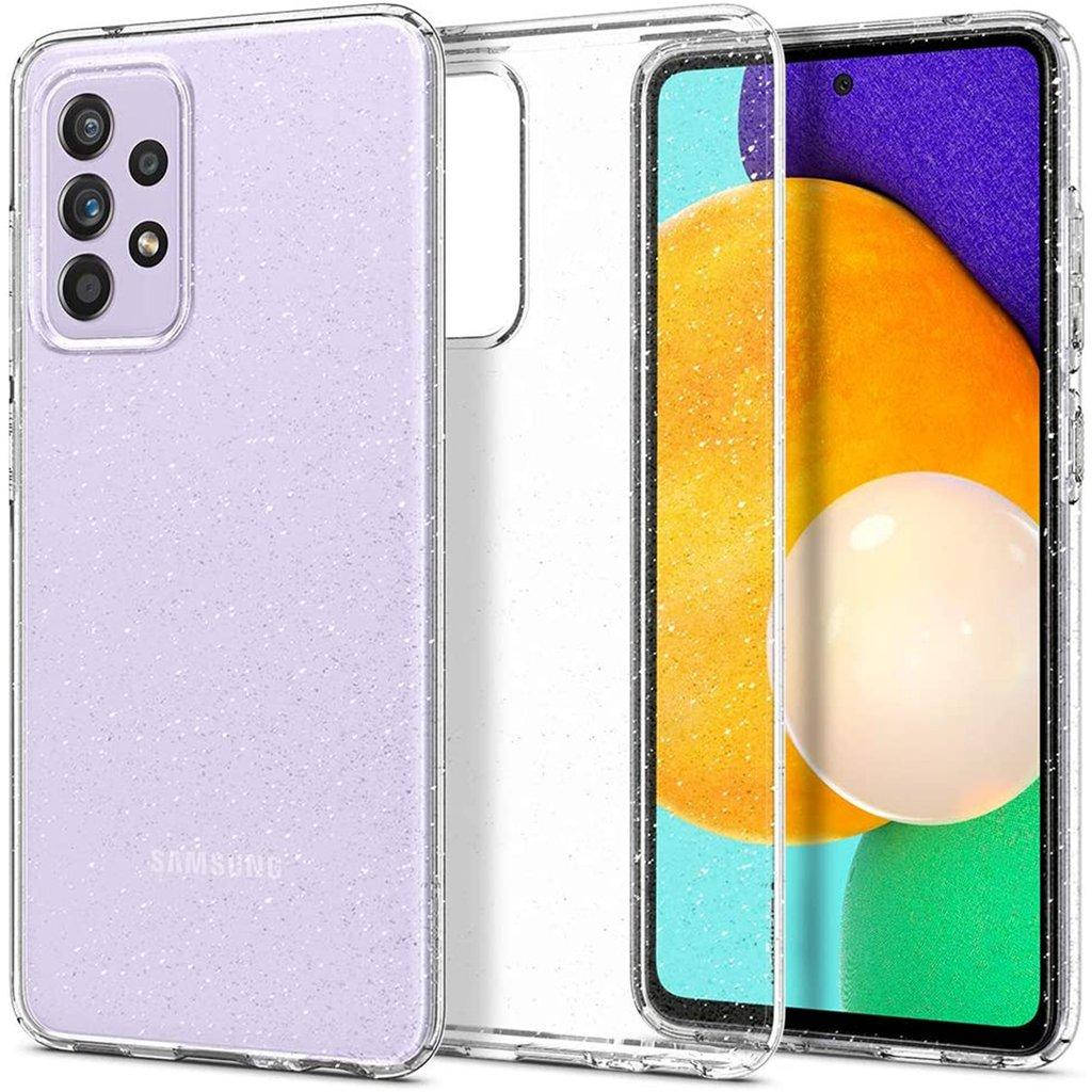 

Прозрачный силиконовый чехол с блестками для Samsung A52