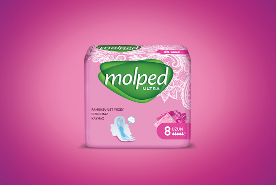 

MOLPED Ultra long гигиенические прокладки 5 капель 8 шт