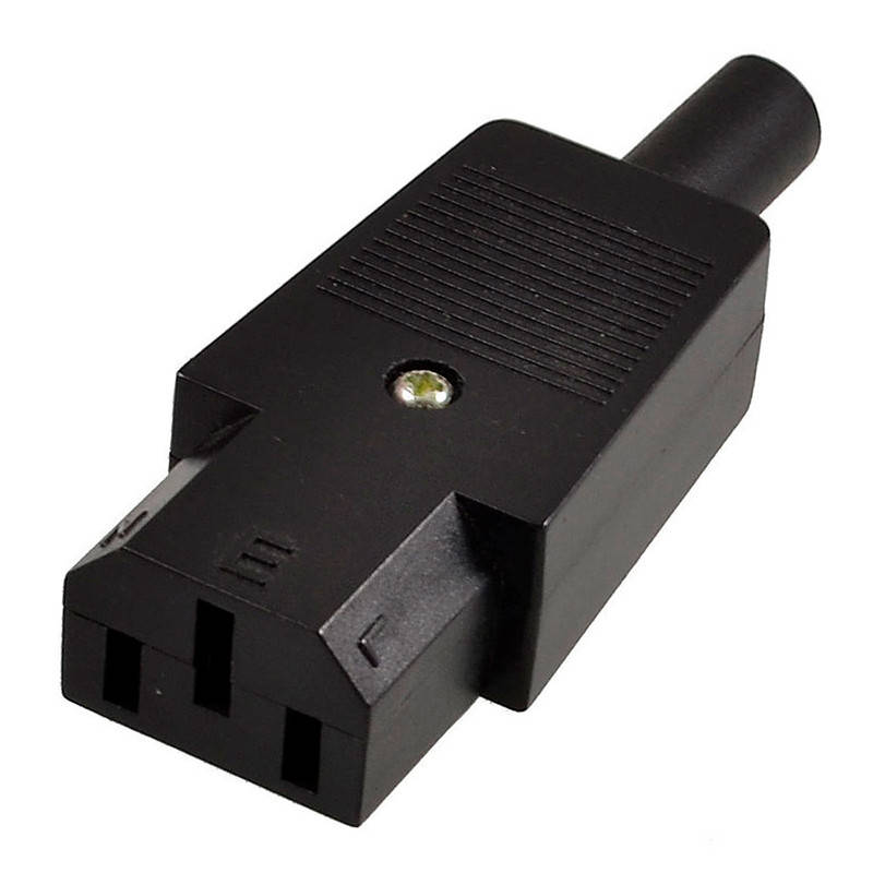 

Разъём питания, гнездо сетевое C13 компьютерное, 220V, 3pin, на кабель