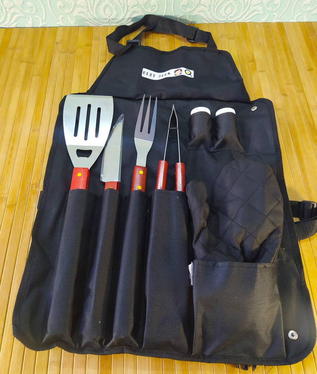 

Набор для барбекю и гриля | Набор аксессуаров для барбекю 8536 | Набір для барбекю і гриля з фартухом |