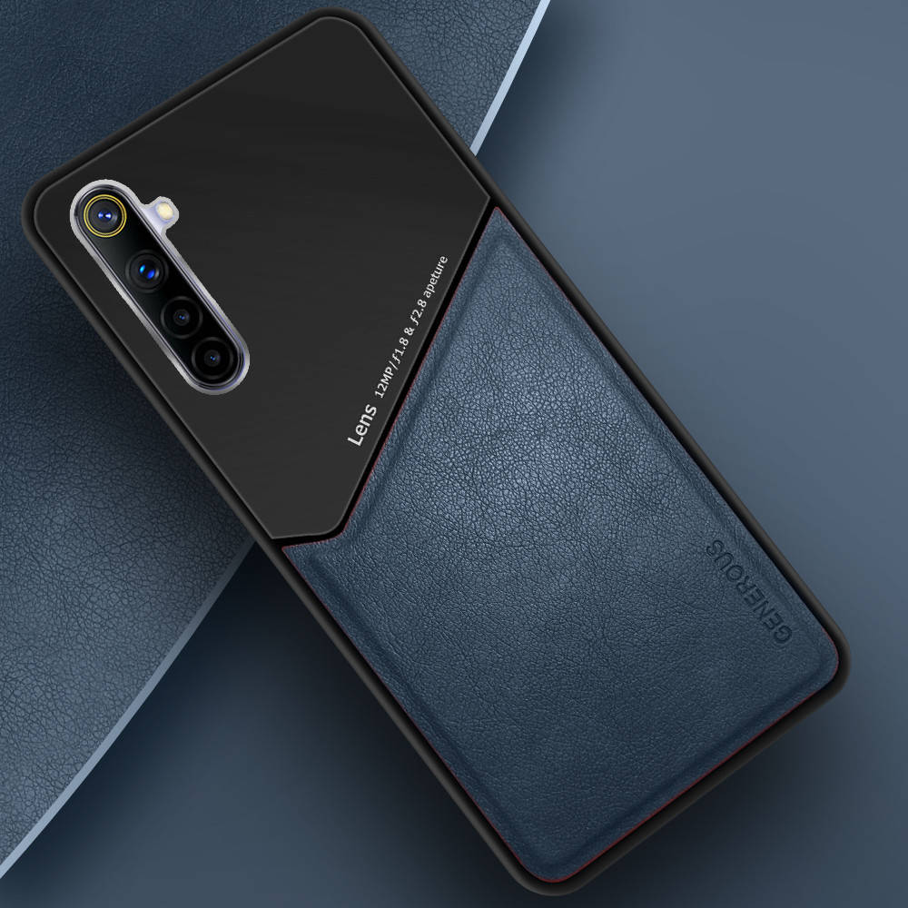 

Комбинированный чехол Generous Realme 6 (Реалми 6), Синий