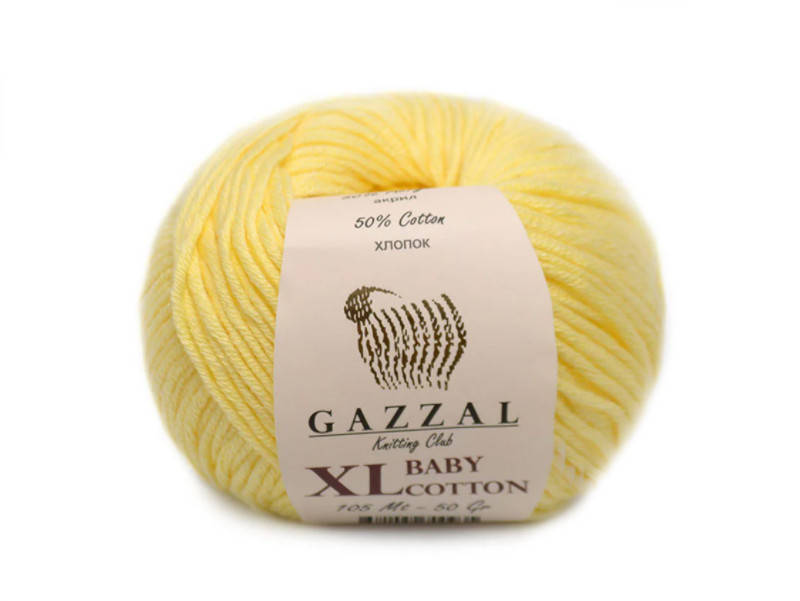 

Gazzal Baby Cotton XL, лимонный №3413, Желтый