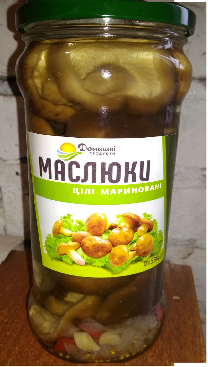 

Маслята маринованные "Домашні продукти" (580 мл).