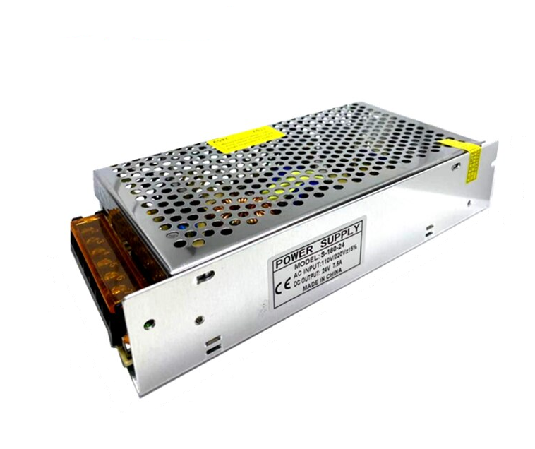 

Блок питания 24v 7,5a 180w, 24в 7,5а 180вт в перфорированном корпусе