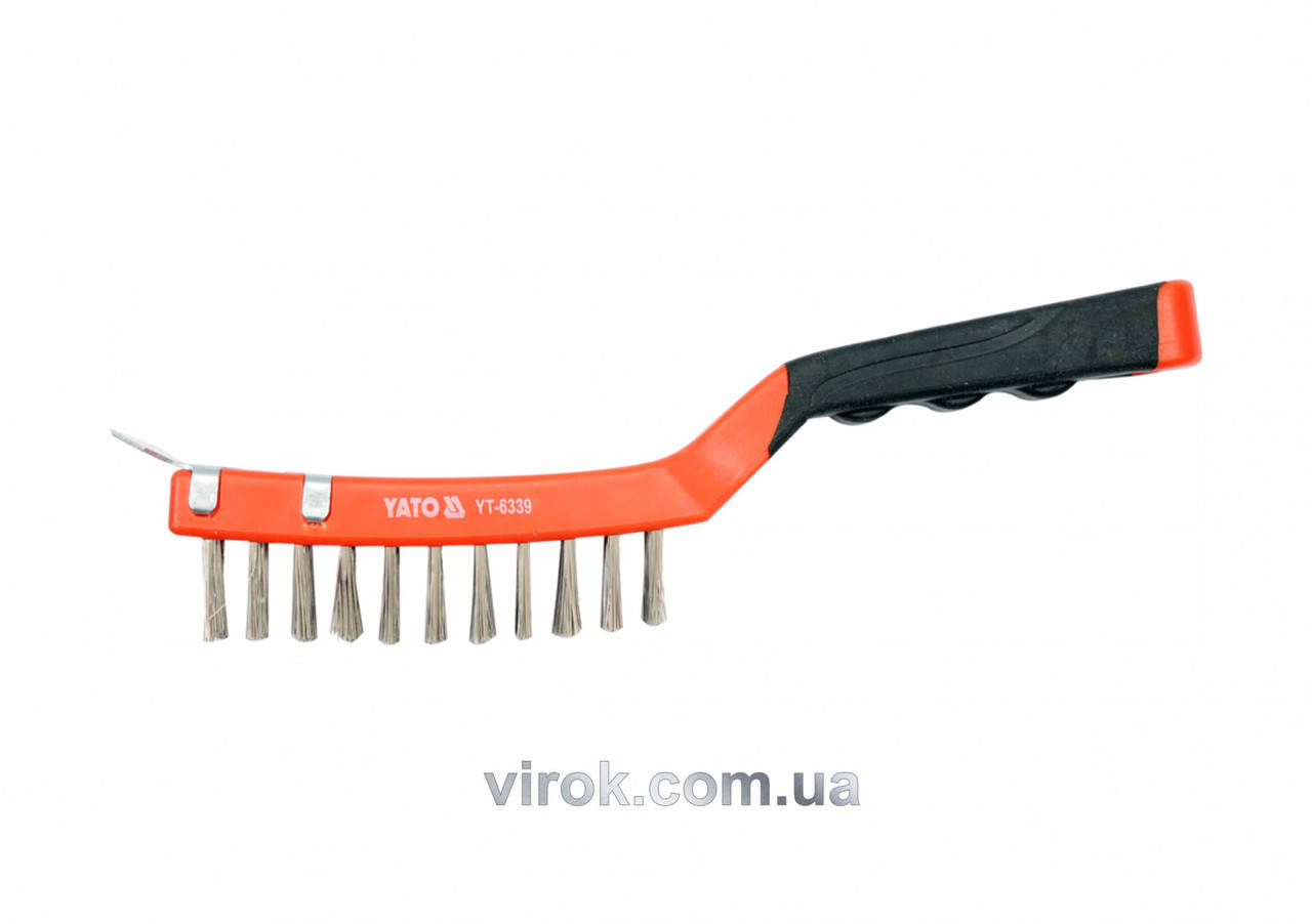 

Щетка стальная YATO 290 мм 4 ряда YT-6339