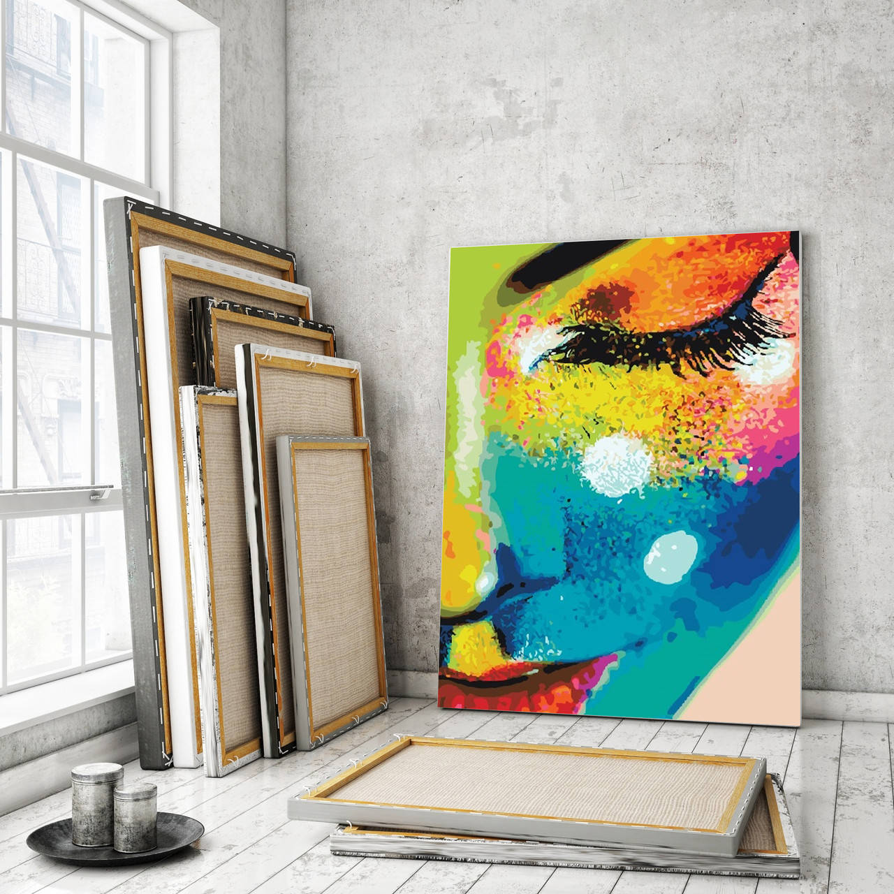 

Картины по номерам Brushme 40*50 "Женщина в красках" №21715 Br25_2018_21715
