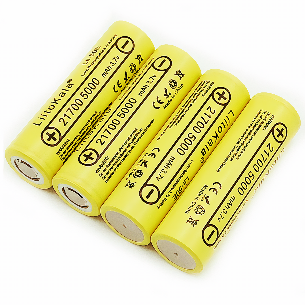 

Аккумуляторы 21700 5000mAh 3.7V Литий-Ионные с плоским плюсом для фонарей Li-Ion