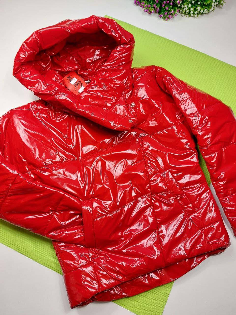 

Куртка демисезонная на девочку 152, 158, 164 см, красный 164