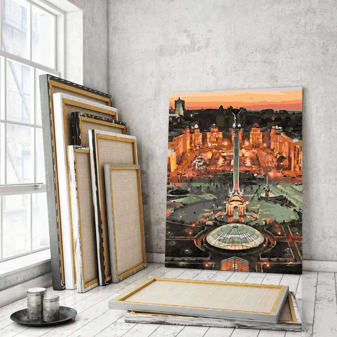 

Картины по номерам 40*50 "Майдан Независимости" №29285