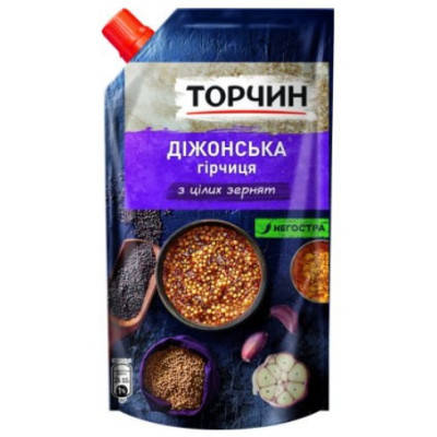 

Дижонская горчица из целых зерен Торчин 130 г.