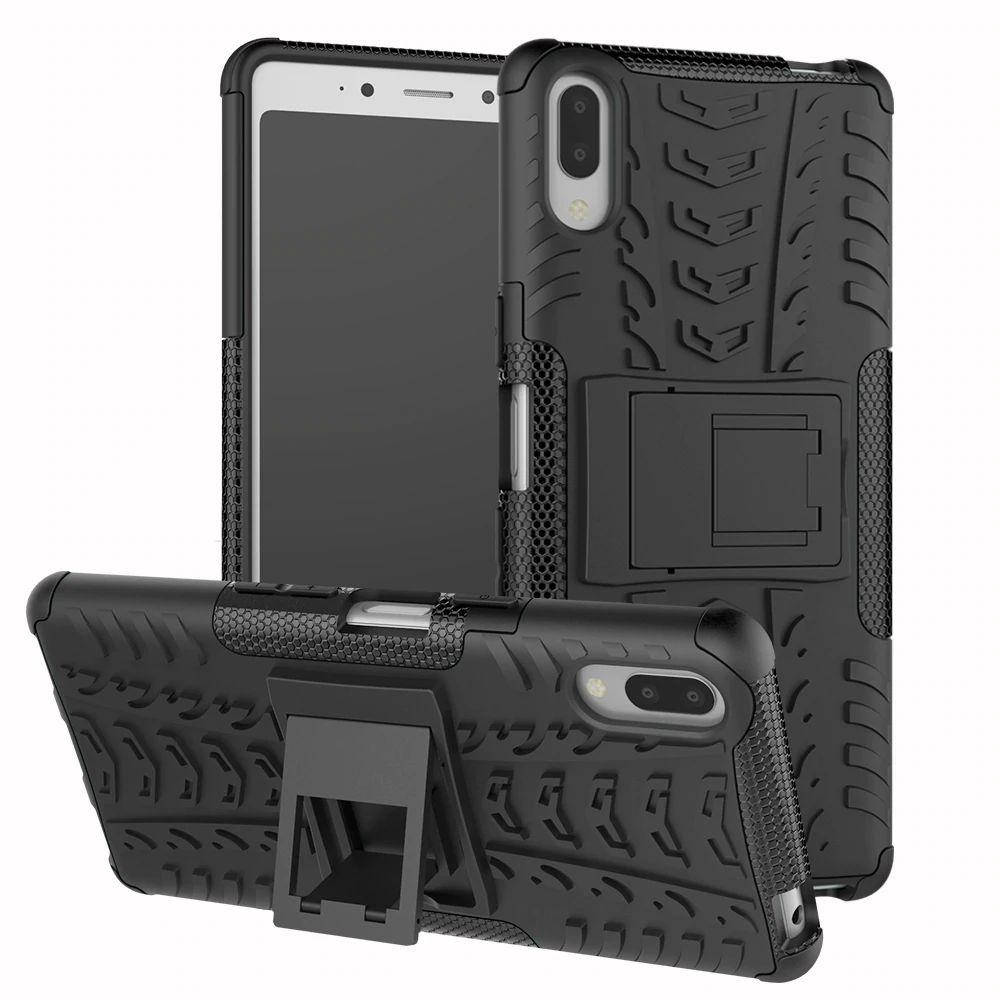 

PC + TPU чехол Armor для Sony Xperia L3 (8 цветов) чёрный
