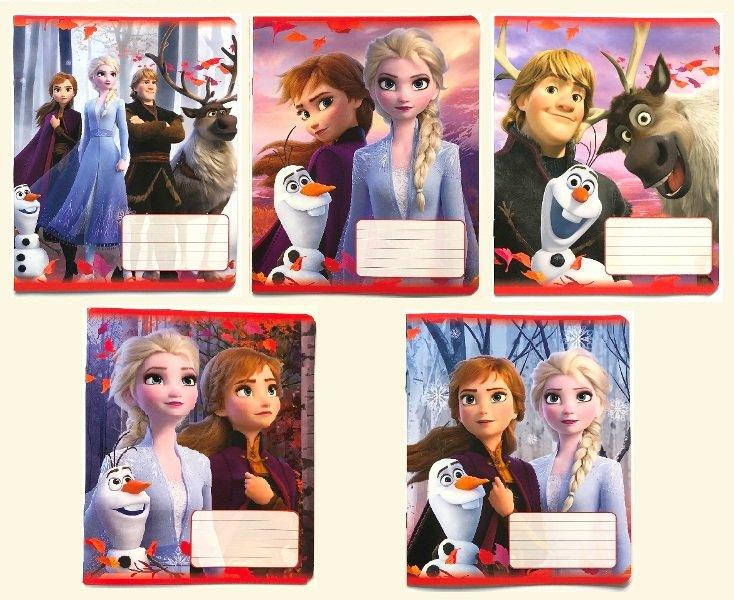 

Тетрадь 18 л. клетка Disney серия Frozen, Холодне серце УП. 20ШТ