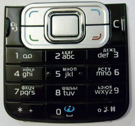 

Клавиатура для Nokia 6120 classic, original, черная /Кнопки/Клавиши /нокиа