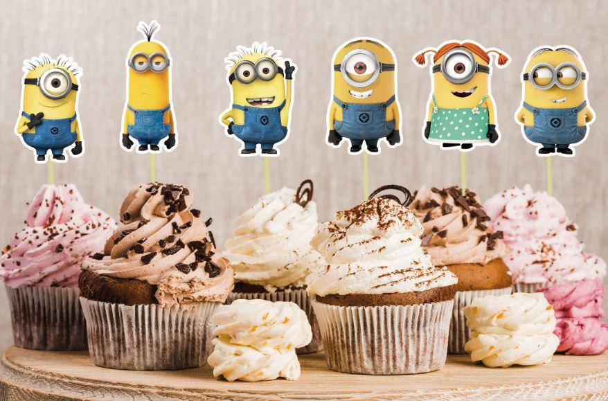

Набор средние топперы в кексы (6 см) вырубка "Миньоны/Minions" (6шт./уп.)