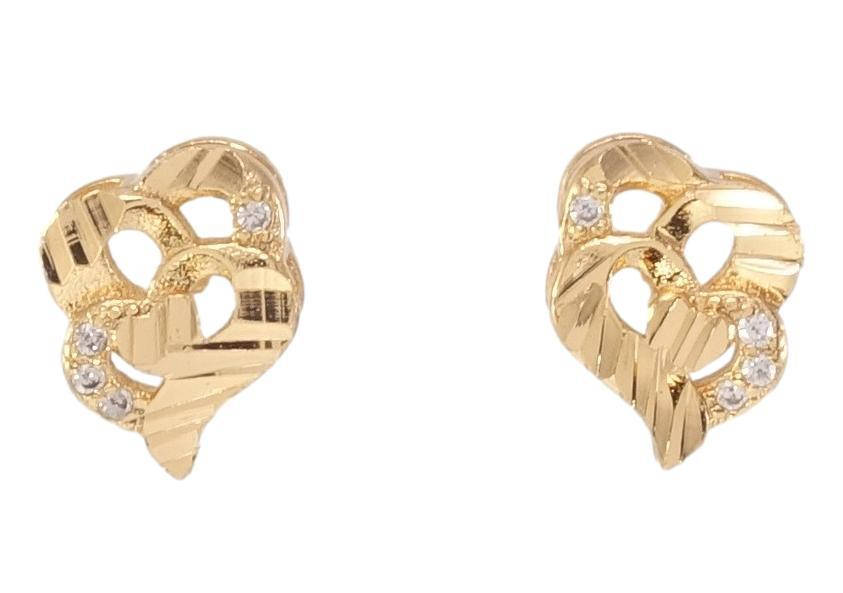 

Серьги Xuping Позолота 18K гвоздики (пусеты) "Декоративные сердечки"