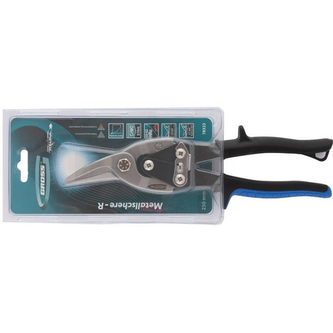 

Ножницы по металлу Piranha 250 мм прямой и правый рез Gross 78323