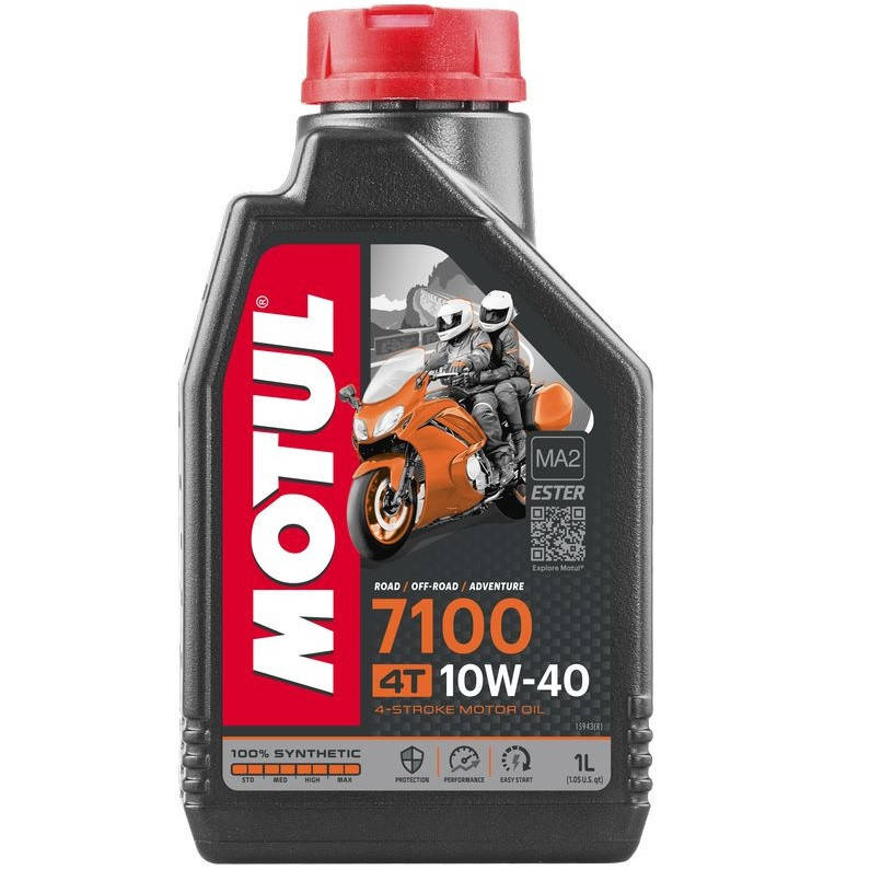

Масло для 4-х тактных двигателей 100% синтетическое эстеровое MOTUL 7100 4T SAE 10W40 1л. 104091/836311