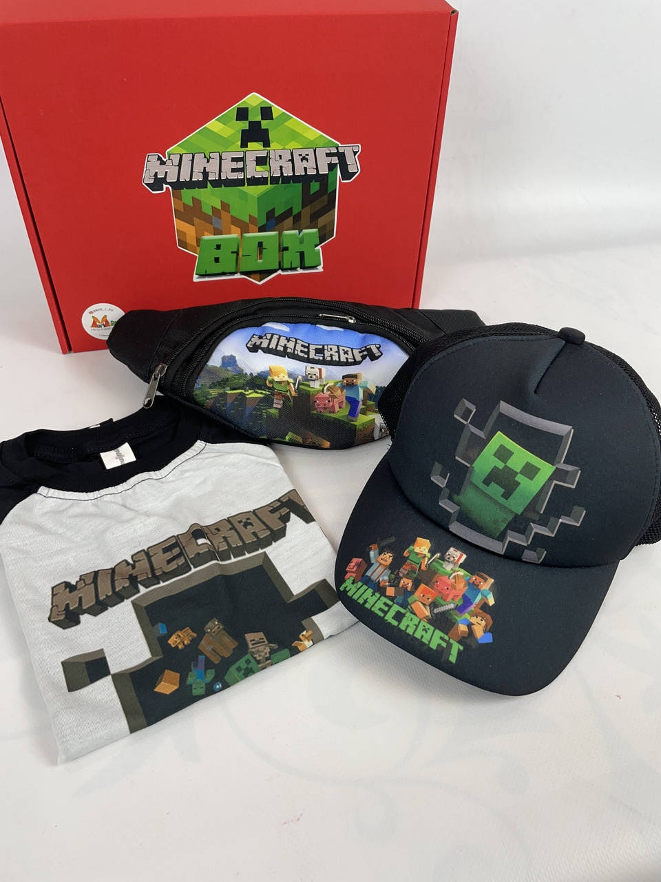 

Летний набор Minecraft - футболка бейсболка кепка бананка Майнкрафт