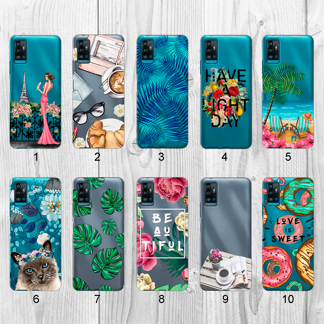 

Силиконовый чехол с рисунком для ZTE Blade A71 (new collection)