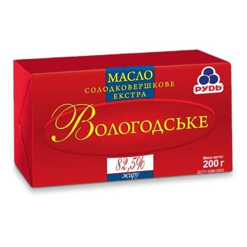 

Масло "Вологодське" 82,5%