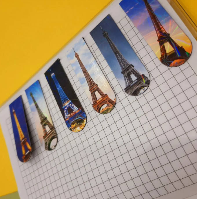 

Магнитные закладки на планшете 6 шт Город